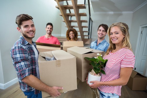 Office furniture pick-up in Canary Wharf commercial premises
