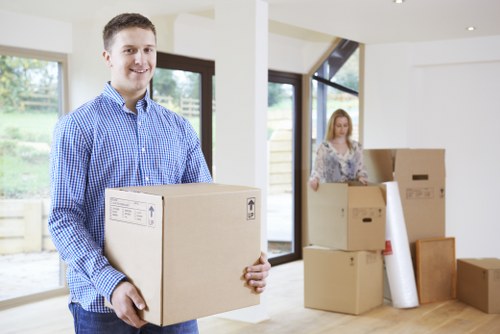 Packing and loading items for storage in East London