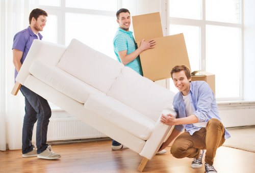Local commercial movers handling a Canary Wharf office transfer