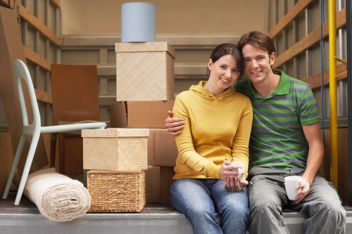 Residential move assistance in a Canary Wharf high-rise