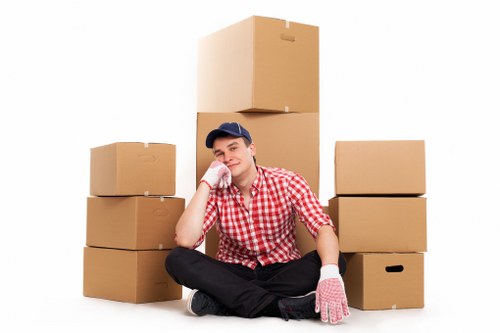 Donation and charity reuse of furniture during a Canary Wharf move